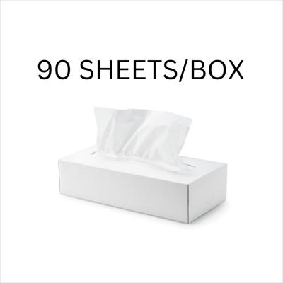 BOX TISSUE, 90 SHEETS PER BOX